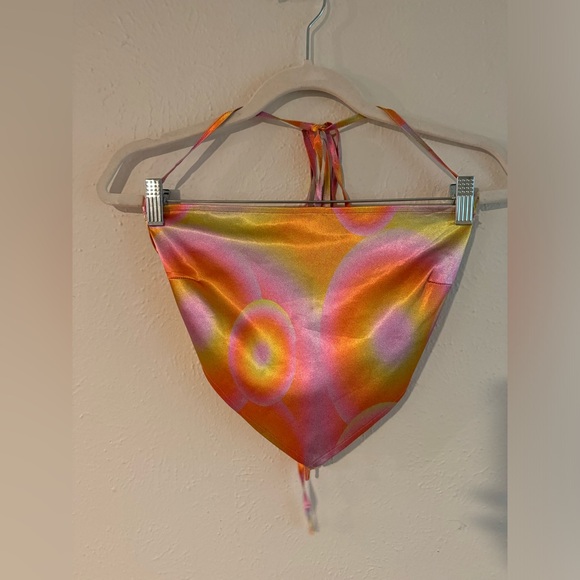 Elsie & Fred Tie Dye Low Rise Skirt And Halter Set Sz L - Festival Fun - Picture 10 of 14